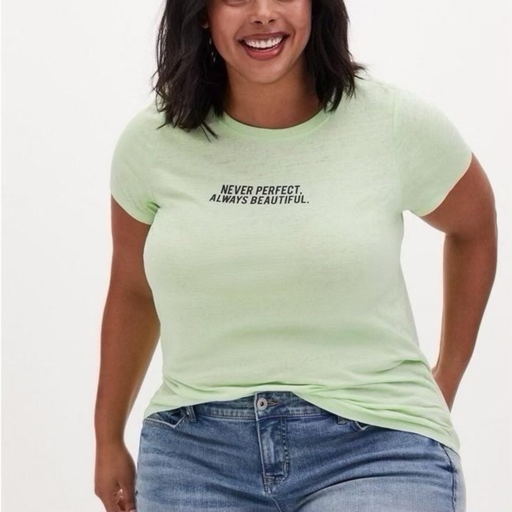 Torrid "Never Perfect Always Beautiful" Confidence Self-Love Classic T-Shirt